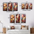 thumbnail image 4 of Designart "In Full Bloom Captivating Mums IV" Floral & Botanical Framed Wall Art Set Of 3 - Multi-Color Mums Frame Gallery Set For Office Decor, 4 of 7