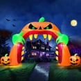 thumbnail image 1 of Arco inflable Turnmeon para Halloween de 16 pies x 3 m con luces LED, 1 of 6