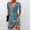 Sky Blue, variant on Azrian Womens Plus Size Dresses Fashion Round-Neck Short Sleeved Printed Pullover Dress