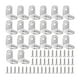 thumbnail image 1 of 20 Uds. Soportes de esquina de acero inoxidable, juntas de 90 grados, soporte de ángulo recto, sujetadores de soportes de esquina en forma de L para muebles de madera, 1 of 5