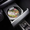 thumbnail image 3 of RYLABLUE Spring Flower Oil Painting Style Set of 2 Car Coaster for Drinks, Absorbent Ceramic Stone Coasters Cup Mat with Cork Base for Home Kitchen Room Coffee Table Bar Decor, 3 of 5