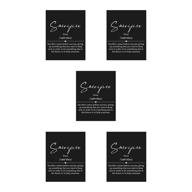 Kearding Pósteres con letras en blanco y negro, arte de pared de papel, cita motivacional, decoraciones inspiradoras para empresarios para Type2 NO2