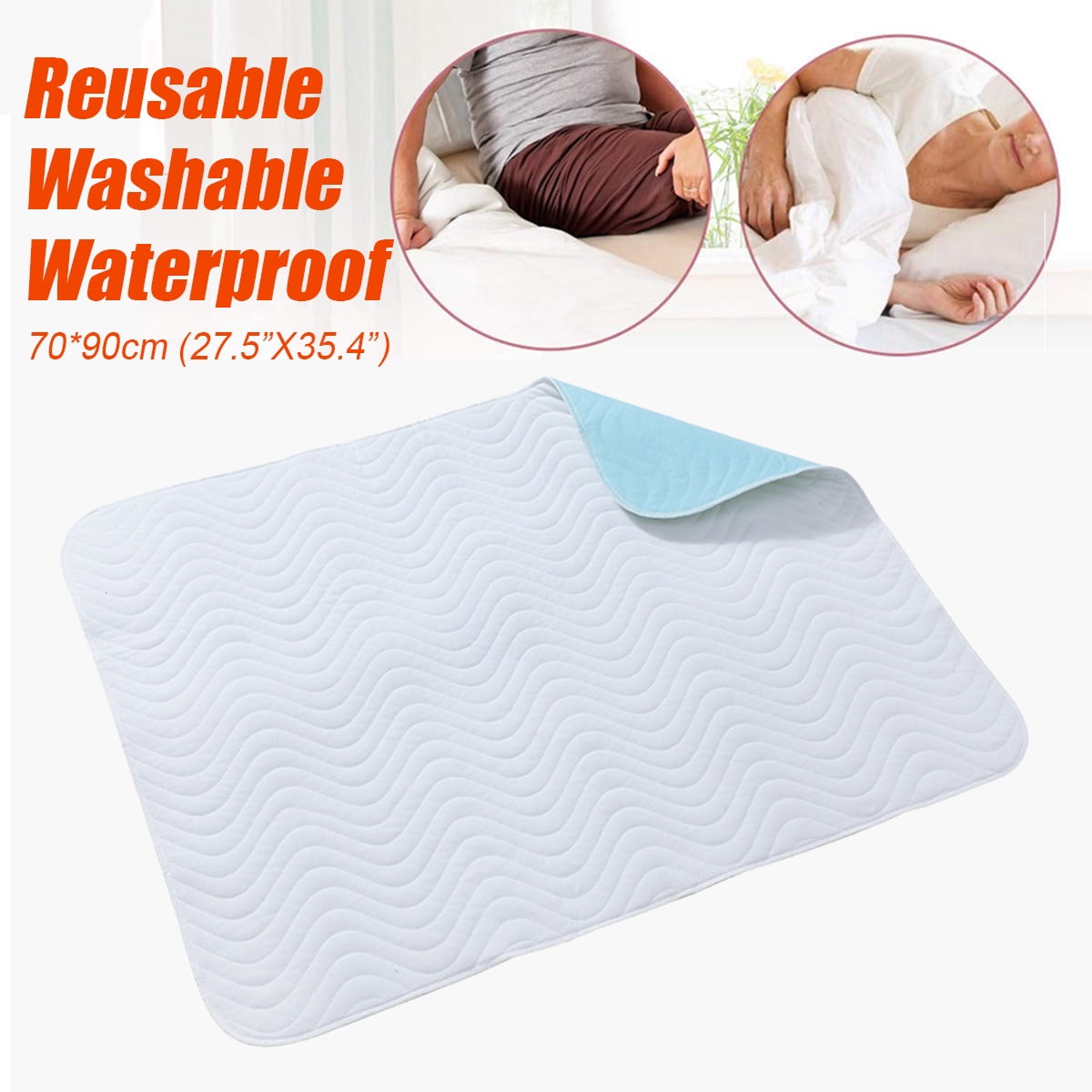 27.X35.4'' Washable Reusable Waterproof Underpad Incontinence Bed Pad