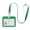 Green, variant on 1 Pcs Id Badge Holder,Horizontal Name Tag,Double-Sided Transparent Window with Detachable Neck Lanyard,Id Card Holder,Plastic Case Card Protector,Horizontal Card Holders for Office,Red