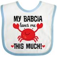 thumbnail image 3 of Inktastic My Babcia Loves Me Grandson Boys or Girls Baby Bib, 3 of 4