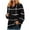 Black, variant on Zpanxa Women Fall Winter Loose Color Block V-Neck Buttons Crop Workout Long Sleeve Hoodied Sweatshirt Tops Pullover Blouse Green M