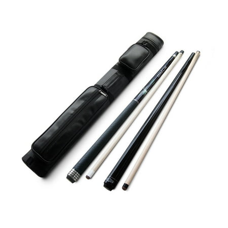 Champion Black Spider Billiard Pool Cue 19 oz, Nemesis Jump and break cue 20 oz, 2X2 Black