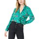 thumbnail image 1 of Project 28 Blusa de punto con envoltura sintética para mujer, verde, mediana, 1 of 1