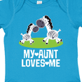 thumbnail image 4 of Inktastic My Aunt Loves Me Zebra Zoo Animal Boys or Girls Baby Bodysuit, 4 of 5