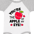 thumbnail image 4 of Inktastic Youre the Apple of My Eye Valentine Pun with Cute Apple Boys or Girls Baby Bodysuit, 4 of 5