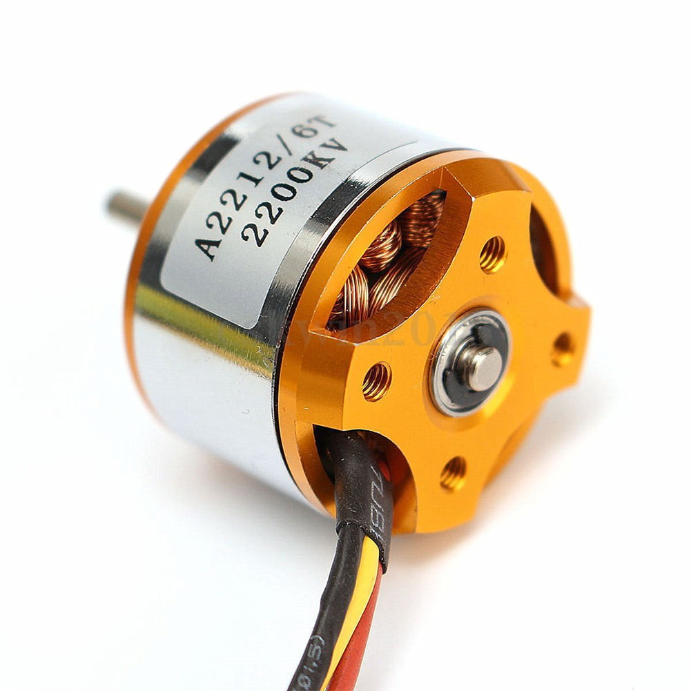 MEXUD A2212 2200KV 6T Brushless Outrunner Motor for RC Aircraft Quadcopter Helicopter 