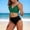 Green, variant on Women's Elegant Tankini With High Withed Swim Top And Bottom Stylish Poolwear For Summer Beachwear Comfort And Fit Blue S