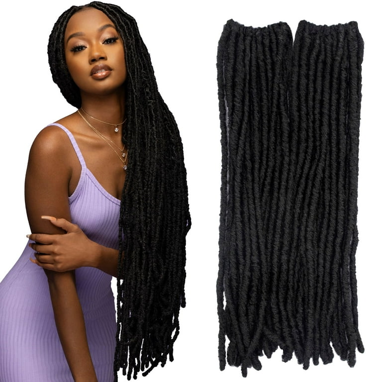 Darling Jozi Locs Crochet Hair 2X Pack, 18 inch, #1, Adult, Female