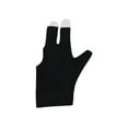 thumbnail image 1 of Guante de billar de 3 dedos, guante de taco de billar, taco de billar abierto transpirable profesional Negro Cola Guantes de billar, 1 of 8