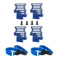 thumbnail image 1 of segolike 4 Pcs Support de Batterie en Métal Alliage d'Aluminium Haute Résistance Remplacement Bleu, 1 of 9