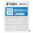 thumbnail image 5 of 12 Pack of 20x25x1 MERV 10 Pleated Air Filters for AC & Furnace. Actual Size: 19-1/2 x 24-1/2 x 7/8, 5 of 10