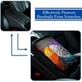 thumbnail image 5 of Brain 12.5x8.2 Inch Soft Comfortable Furry Printed Car Armrest Cover Pad Mat, 5 of 6