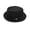 Black, variant on Summer Mesh Pie Hat for Men Breathable Straw Fedora Trilby Short Brim Sun Hat for Beach Travel Party Wine Free Size