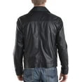 thumbnail image 3 of Men's Genuine Lambskin Leather Jacket Biker Soft Stylish Motorcycle Jacket A006, 3 of 3