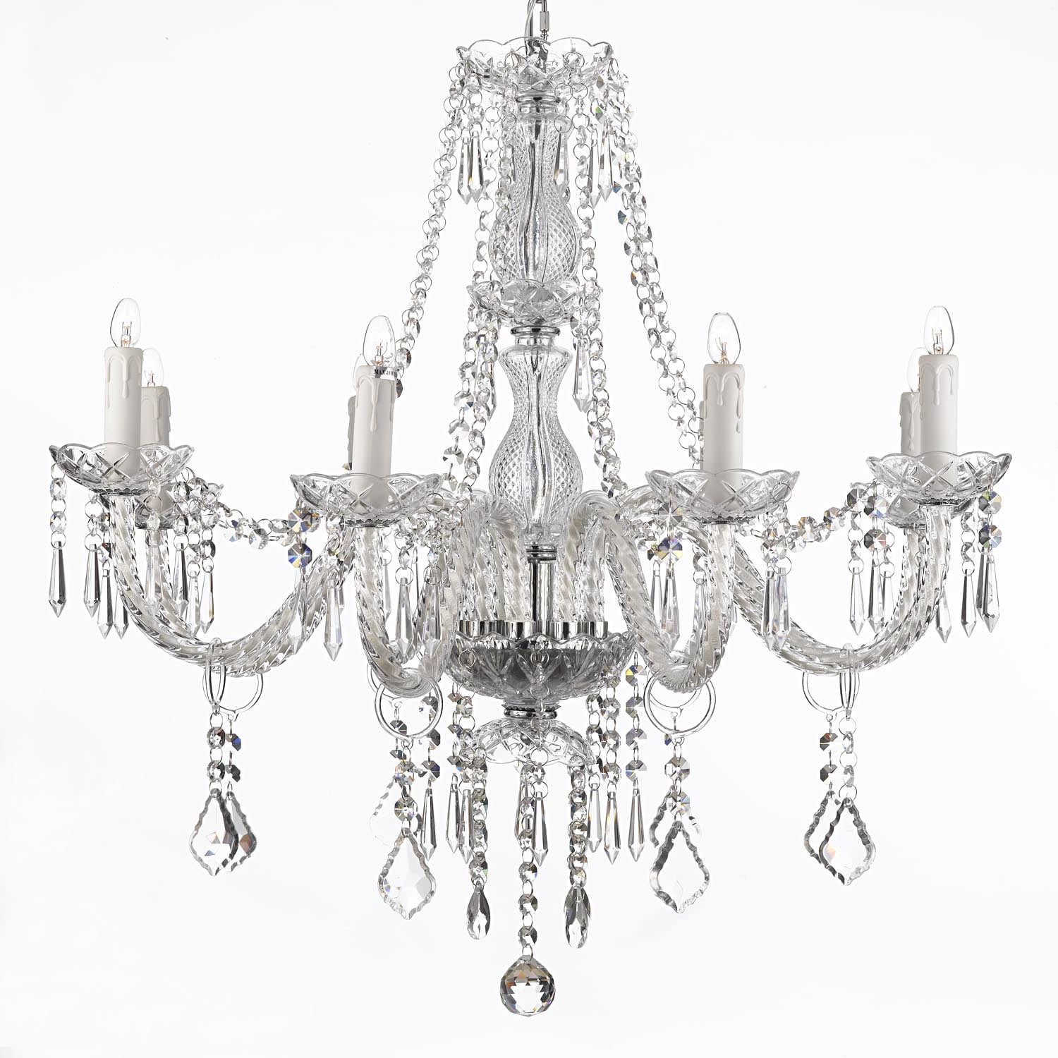 Crystal Chandelier Lighting 8 Light Fixture