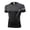 Black, variant on EANJE Men's Short Sleeve Compression Shirt, Moisture Wicking Athletic Workout T‑Shirt Color Block Performance Sports Top for Gym Running Training Red M