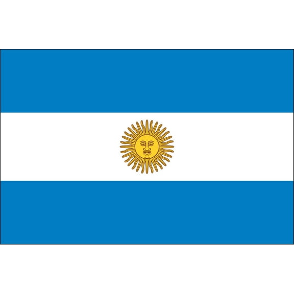 Y H M National Flag Argentina Flag 4 x 6 feet Bunting For Marine Industrial Use