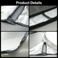 thumbnail image 4 of Maxfavor Universal Car Windshield Sun Shade Foldable Reflective for Windshield & Window Shades with Overlapping Design Car Interior Accessories (57.1" L x 33.5" W), 4 of 7
