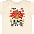thumbnail image 4 of Inktastic This Little Turkey is Going to Be a Big Sister Girls Baby Bodysuit, 4 of 5