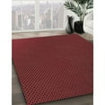 thumbnail image 3 of Ahgly Company Machine Washable Indoor Square Transitional Red Brown Area Rugs, 6' Square, 3 of 7