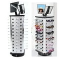 thumbnail image 4 of 44 Pairs Glasses Rack Holder Sunglasses Display Stand Organizer 360° Rotating Sunglass Rack Holder W/ Mirror for Home, Glasses Shop , Exhibition Display, 4 of 13