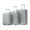 Silver, variant on Hardside Luggage HIFINE TOURIST 20"/24"/28" 3 pcs/set in ABS Spinner Wheel Luggage, Carry on Suitcase, Matching Color, Combination Lock (Dark Gray),Hardside Suitcase