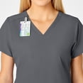 thumbnail image 6 of Unisex Pluse Size Flex-Back Stylized V-Neck Scrub Top, 6 of 6