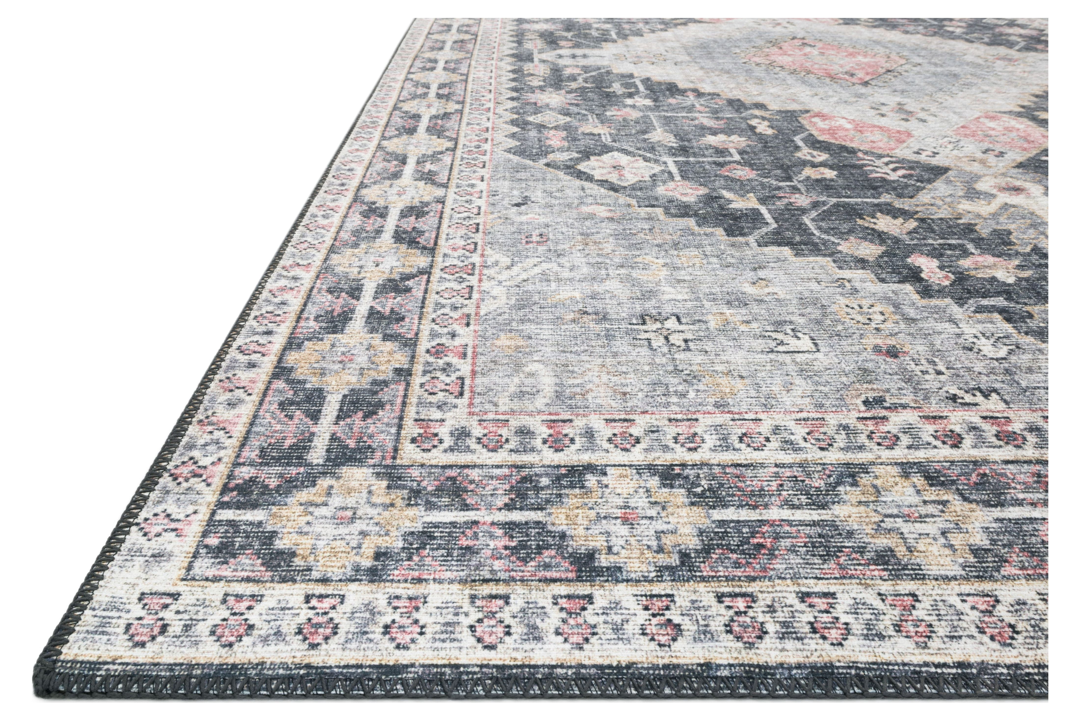 SKY-02 Charcoal, Multi 7 x 9 Oval Size Rug