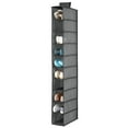 thumbnail image 6 of mDesign Soft 10 Shelf Fabric Closet Hanging Storage Unit, 2 Pack - Charcoal Gray, 6 of 8