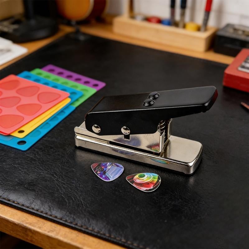 CEORPER Guitar Pick Cutter with Steel for Customs Plectrums Ergonomic Handle
