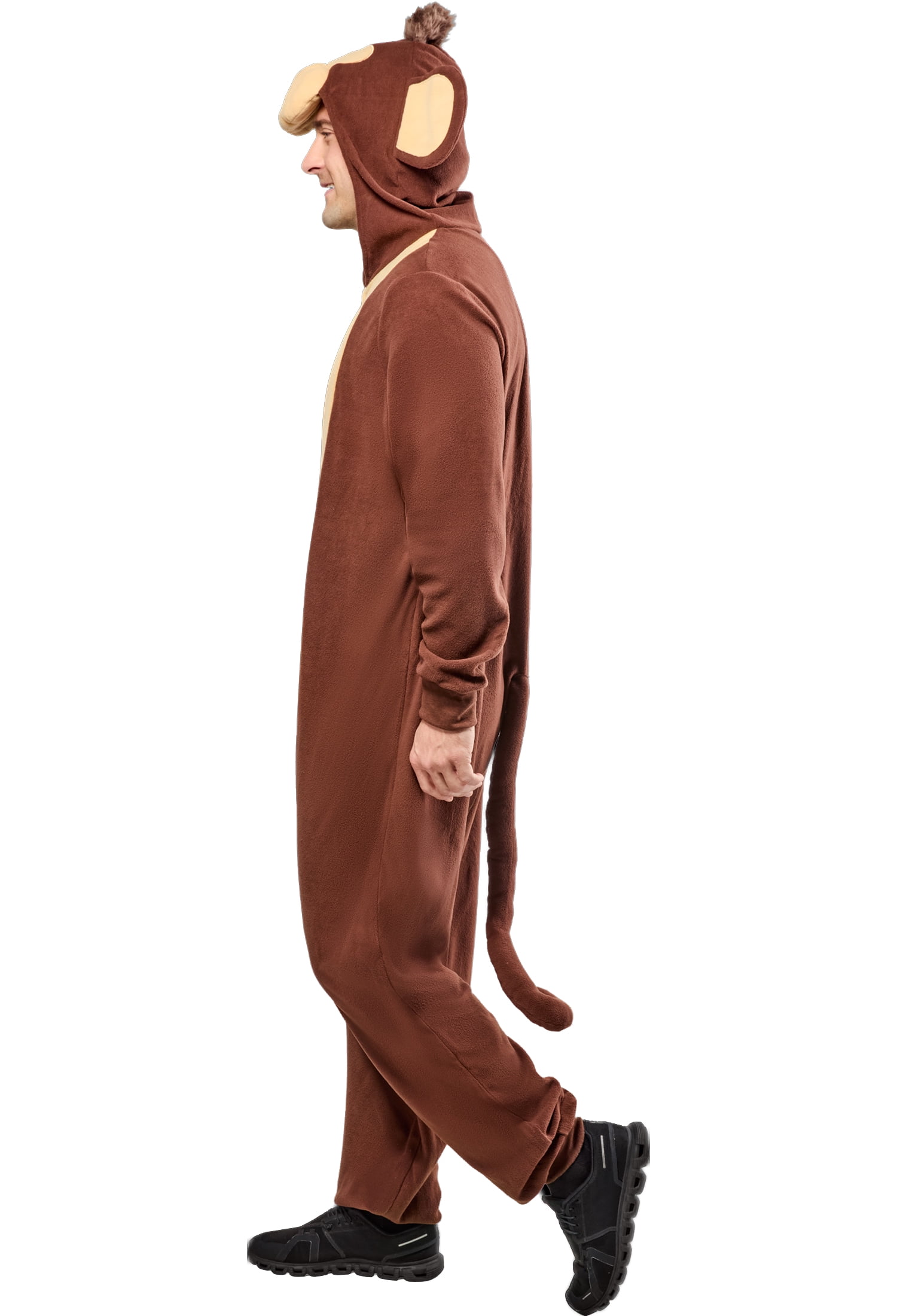 Monkey Jumpsuit Halloween Costume for Adults, Adult Size L (36/42), by Way to Celebrate