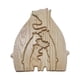 thumbnail image 1 of Adorno de escritorio del rompecabezas del arte de la familia del oso, decoración del hogar, esculturas de madera del rompecabezas del oso, 1 of 9