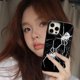 thumbnail image 3 of Punk Cool Spider Soild Color Case For iPhone 14 13 12 11 Pro Max Mini X XR 7 8 Plus SE 3 Glossy Shockproof Soft Black TPU Cover, 3 of 4