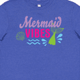thumbnail image 4 of Inktastic Mermaid Vibes with Tail and Seashell Youth T-Shirt, 4 of 5