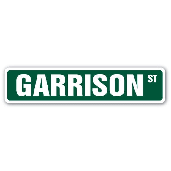 GARRISON Street Sign Childrens Name Room Sign | Indoor/Outdoor |  36" Wide