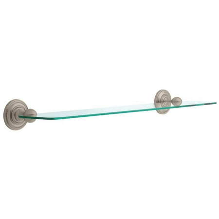 Delta Greenwich 24 In Gl Bathroom Shelf Brushed Nickel 138282 Gl Bathroom Shelf Brushed Nickel 138282 New