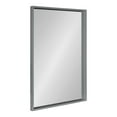 thumbnail image 1 of Kate and Laurel Travis Modern Wood Framed Wall Mirror, 24 x 36, Gray, Transitional Rectangle Mirror for Wall, 1 of 7