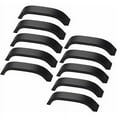 thumbnail image 1 of Laklulu Juego de 10 tiradores negros para muebles de cocina, tiradores para armarios, puertas de cocina, armarios, muebles, distancia central de 128 mm, 1 of 5