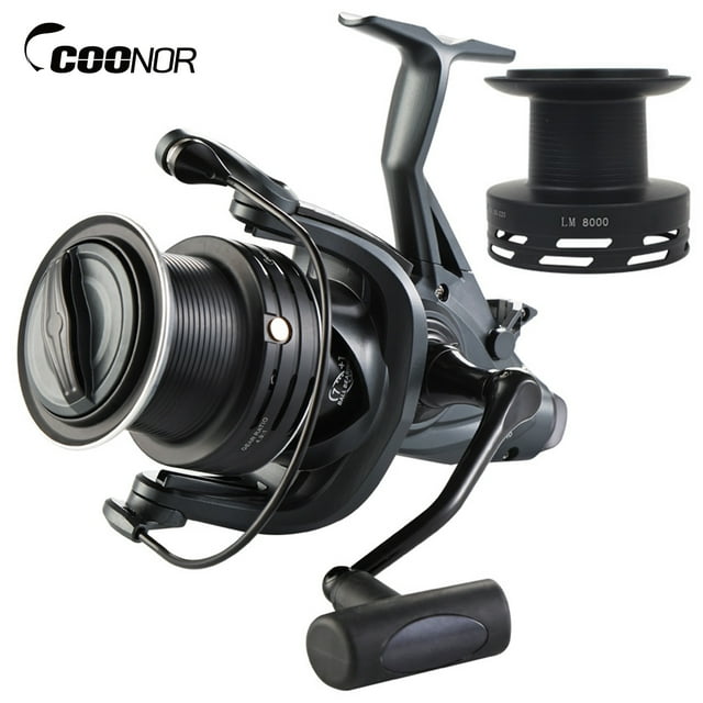 4.9:1 Bobine de Rotation de Carpe 15 Kg Force de Frein Double Bobine de Pêche avec Double Bobine pour la Pêche