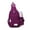 Wine Red, variant on Men Women Nylon Crossbody Shoulder Chest Cycle Sling Bag Daily Travel Hiking Backpack (Pink)