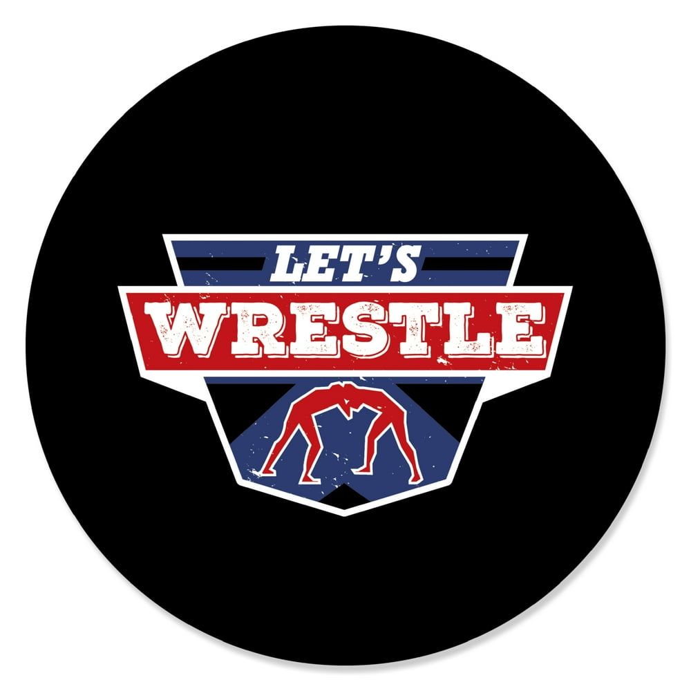 Own The Mat Wrestling Birthday Party or Wrestler Party Circle