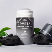 Crystal Magnesium Stick Deodorant, 2.5 oz., 1 Pack, Charcoal + Tea Tree