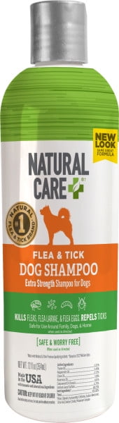 Natural Care Flea and Tick Dog Shampoo -Peppermint Scent - 12oz.