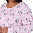 thumbnail image 5 of Hello Kitty Women's 2-Piece Printed Long Sleeve Soft Jersey Pajama Lounge Set (Pink, S), 5 of 10