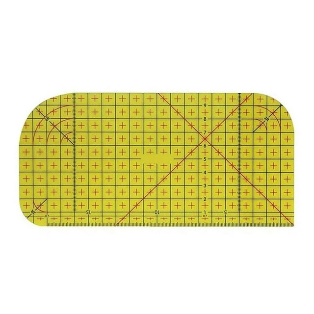 Harpily Outils de Mesure Règle de Repassage à Chaud Règle de Mesure Patchwork pour Vêtements Makin Jaune